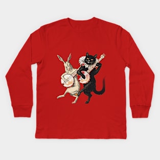 Cat and Bunny Kids Long Sleeve T-Shirt